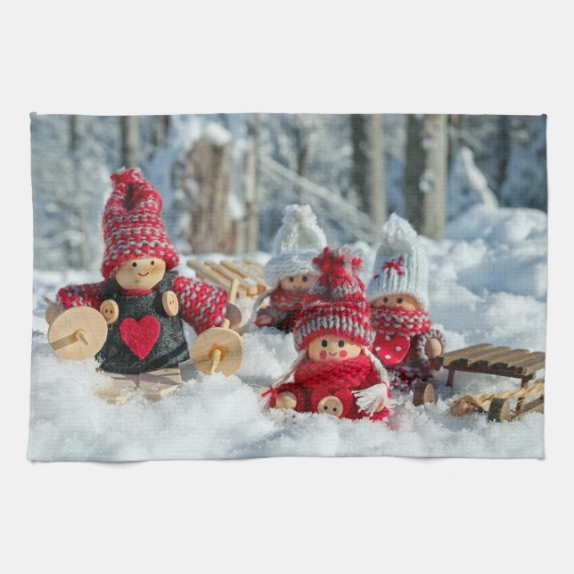 Träjulfiber Kökshandduk (Horisontell)