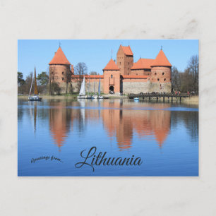 Trakai Island Castle Litauen Vykort