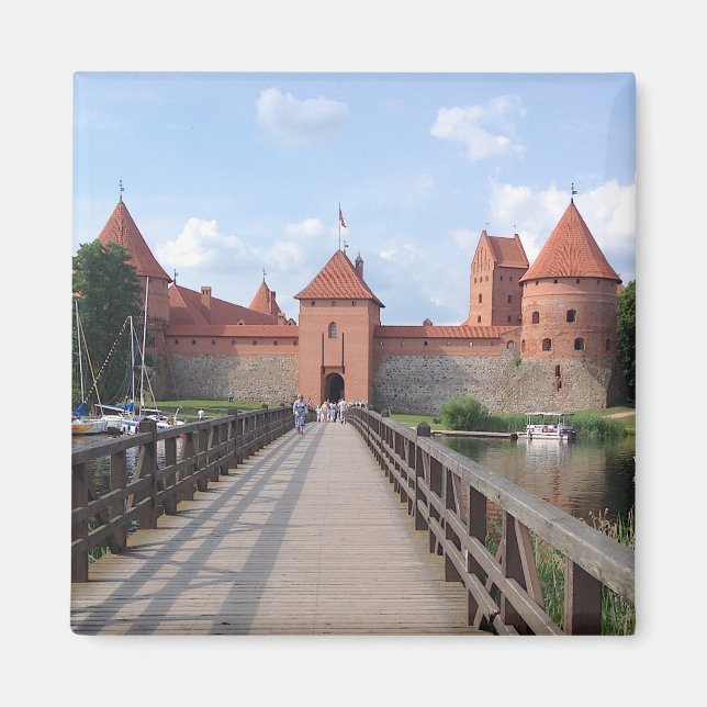Trakai Island Castle - LITHUANIA — Magnet (Framsidan)