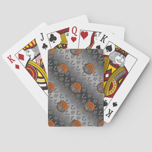 Träkanin Casinokort (Baksidan)