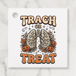 Trakeostomi Halloween Sjuksköterska Bus eller Godi Gåvor Etiketter