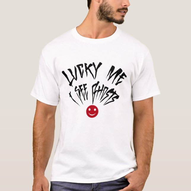 Tråkiga sightons: Jag ser Spöken T Shirt (Framsida)