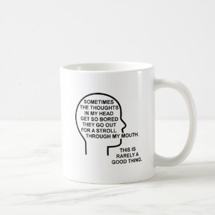 Tråkiga Tankar Rolig Mugg
