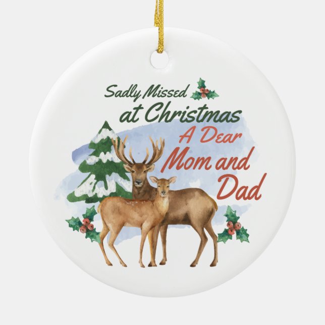 Tråkigt missad vid julens minnesstund över vattenf julgransprydnad keramik (Baksidan)