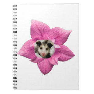 Tråkigt nog Cute Blommigt Baby Opossum Anteckningsbok