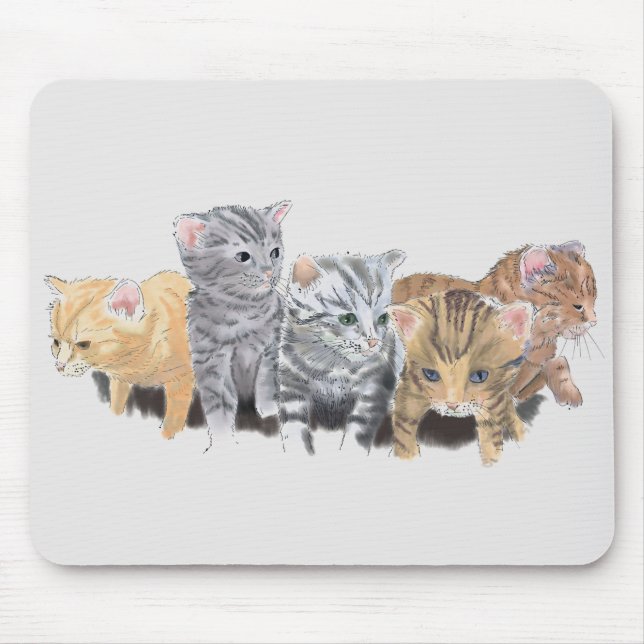 Tråkigt nog Cute Kittens Musmatta (Framsidan)