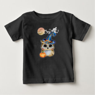 Tråkigt nog Cute Lycklig ’Uggla’Oween’ T Shirt