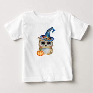 Tråkigt nog Cute Lycklig ’Uggla’Oween’ T Shirt