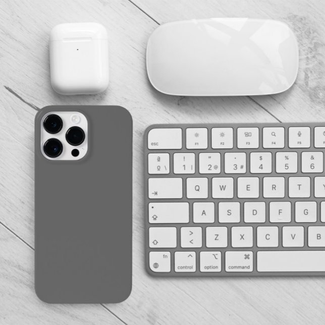 Träkol (Modern minimalist grey case for him.)