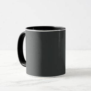 Träkol (fast färg) mugg