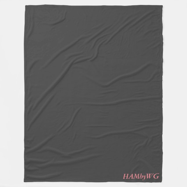 Träkol - HAMbWG Fleece Blanket, stort (Framsidan)