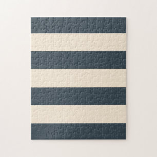 Träkol och antikvitt Rand Pussel