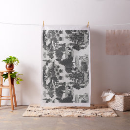 Träkol och Grått julvinter Wonderland 30 tum Tyg