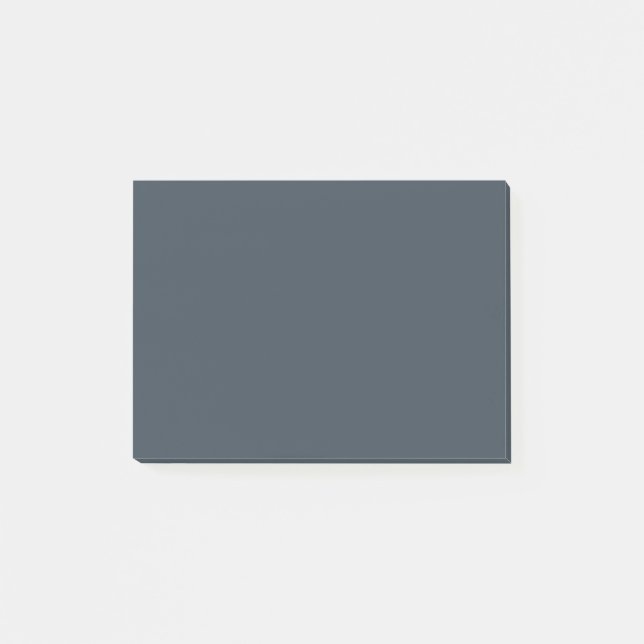 Träkol Solid Färg Post-it Block (Framsida)