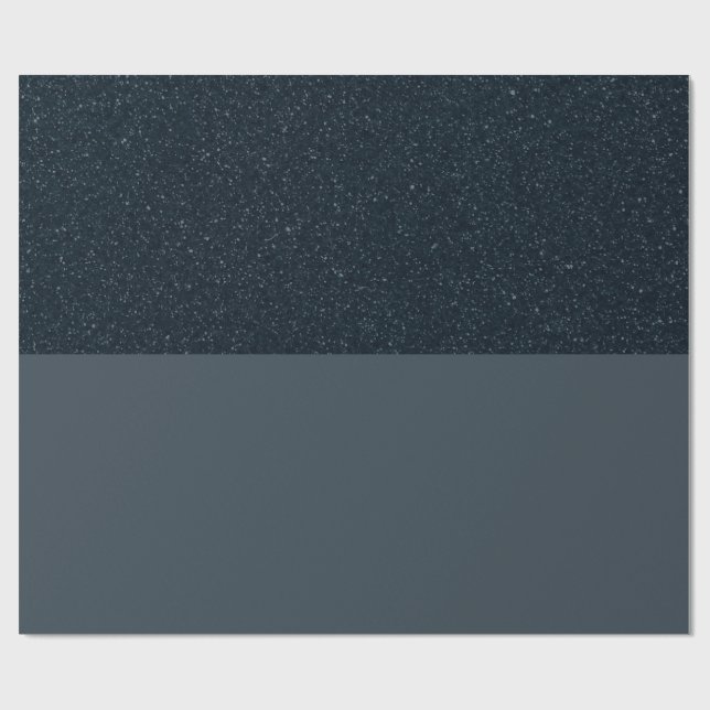 Träkols himmel delad presentpapper – Anpassa (Platt)