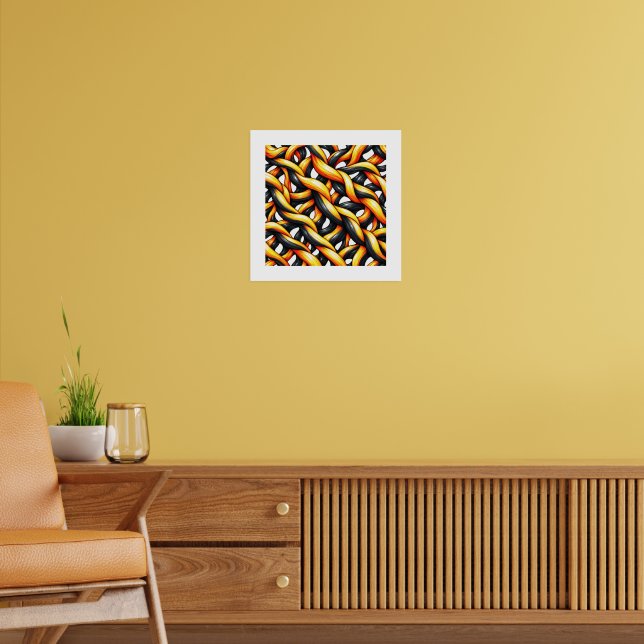 Träkolsfläta Poster (Vardagsrum 2)