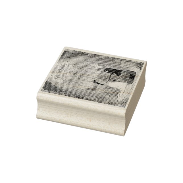 Träkonst StampHandcrafts Wood Art Frimärke - Unik Stämpel (Stämpel)