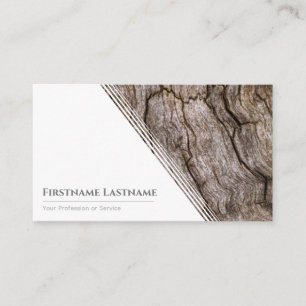 Träkorna av elegant, vita träslag av stil visitkort