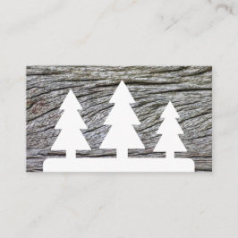 Träkornskorn av elegant, vit träd stil visitkort