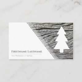 Träkornskorn av elegant, vit träd stil visitkort