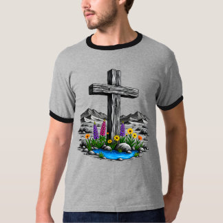 Träkors i öken Levande vatten T Shirt