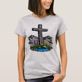 Träkors i öken Levande vatten T Shirt