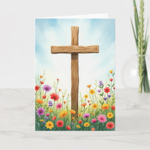 Träkors Vildblommeäng Kort