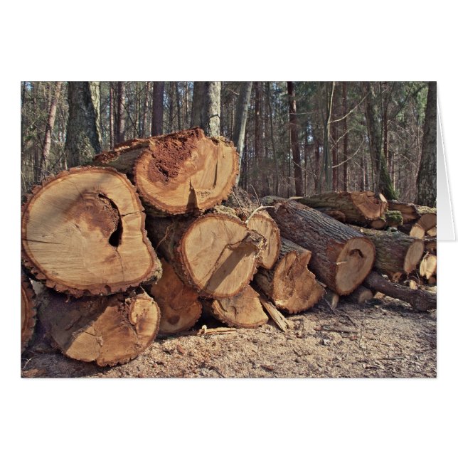 Träkort Hälsningskort (Framsidan Horizontal)