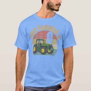 Traktor 8:e födelsedag 8:e året gammalt lantbrukar t shirt