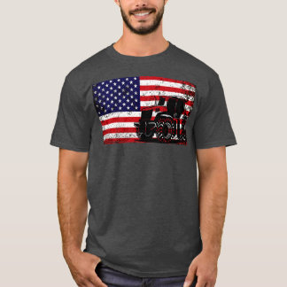 Traktor American Flagga patriotic vintage farm 1 T Shirt