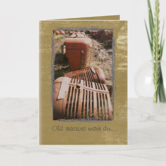 Traktor Birthday Card Kort