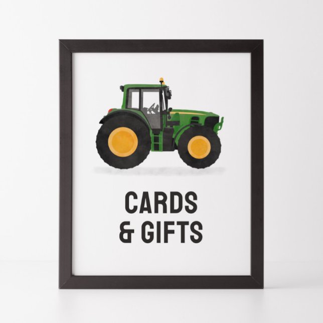 Traktor Födelsedagskort och presentkort Poster (Skapare uppladdad)