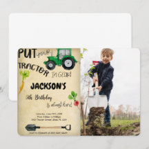 Traktor Foto Inbjudan