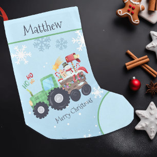 Traktor God jul Namn Liten Julstrumpa