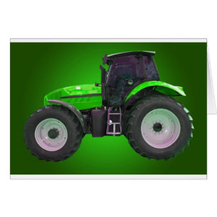 traktor hälsningskort