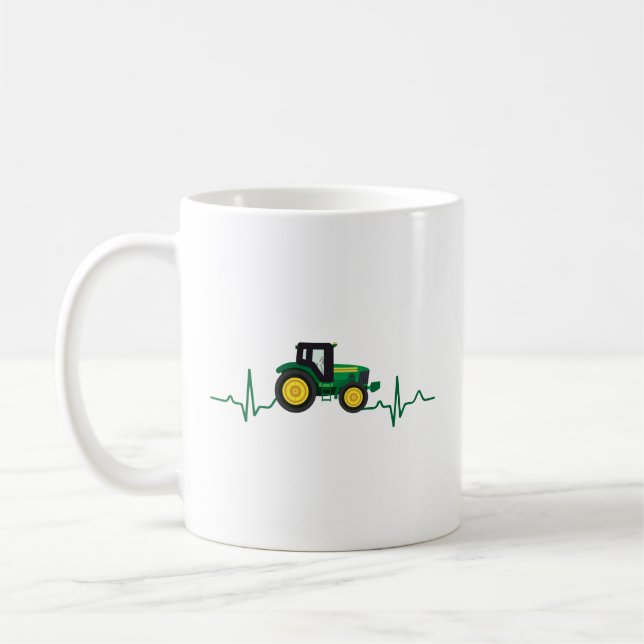 Traktor Heartslag  Kaffemugg (Vänster)