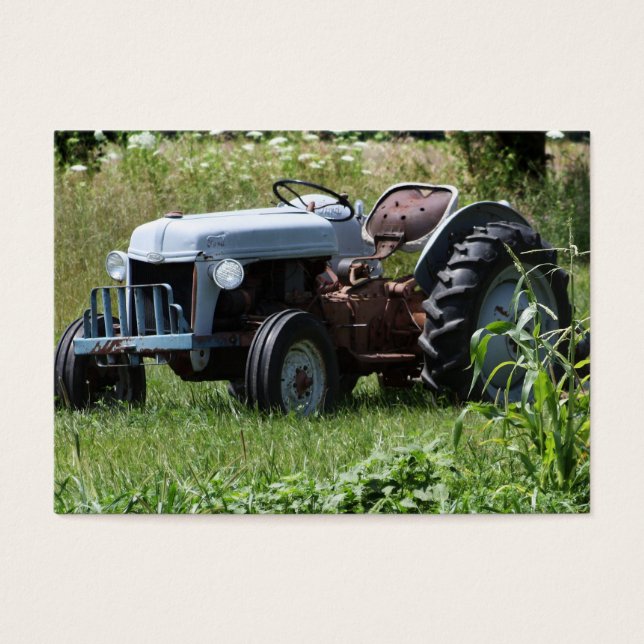 Traktor i Fält Visitkort (Framsidan)