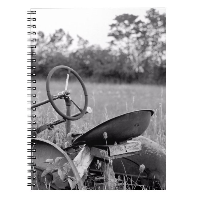 Traktor i Long Grass Anteckningsbok (Framsidan)