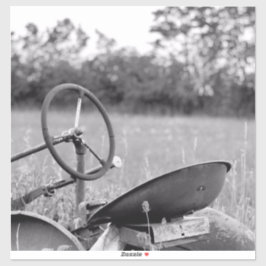 Traktor i Long Grass Klistermärken