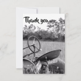 Traktor i Long Grass - tackkort Tack Kort