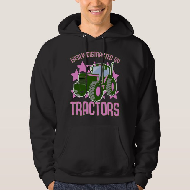 Traktor jordbrukstraktor hoodie (Framsida)