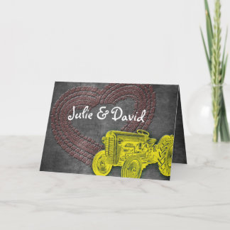 Traktor Kärlek Valentine Card Helgkort