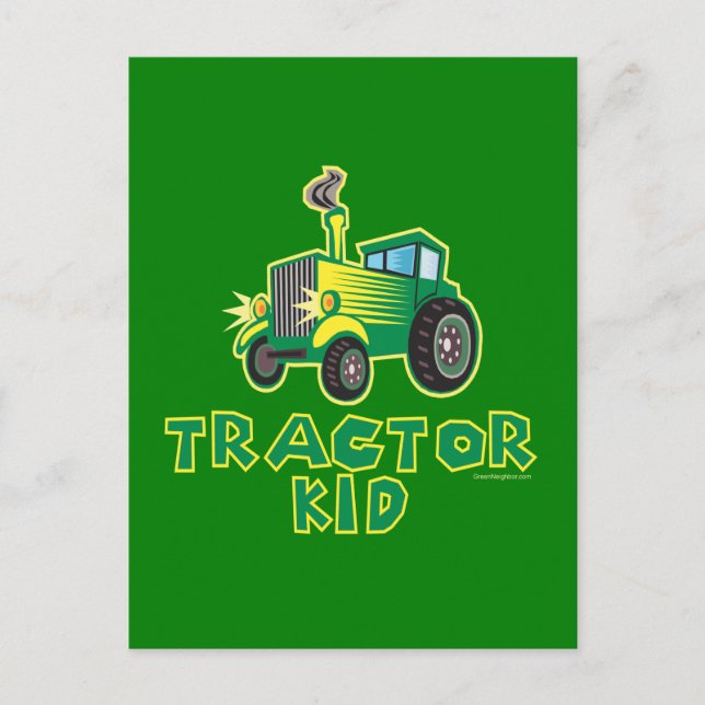 Traktor Kid, Grönt Vykort (Framsida)
