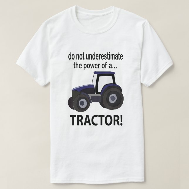 Traktor Kraft Traktor T Shirt (Design framsida)