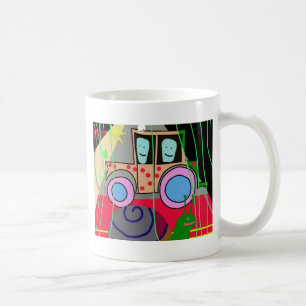 Traktor och snigel kaffemugg