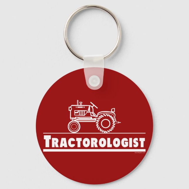 Traktor Olog RED Nyckelring (Framsida)