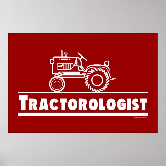 Traktor Olog RED Poster (Framsidan)