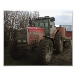Traktor på farmen fototryck