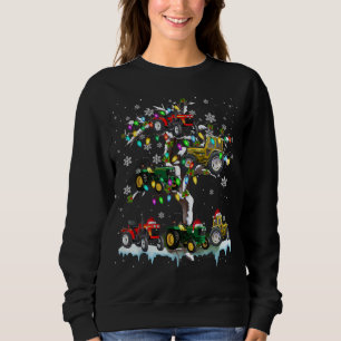 Traktor på jultomtraktorenheten Julafton Träd T Shirt