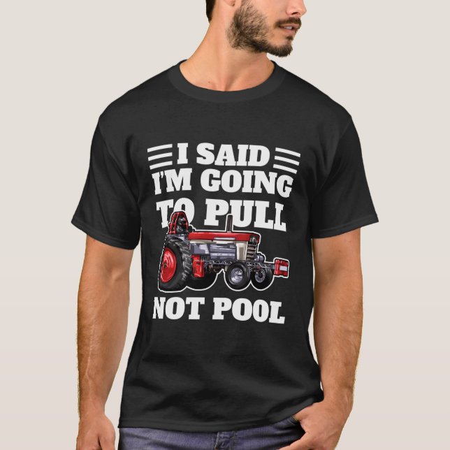 Traktor Pulling jag ska dra TractorDra T Shirt (Framsida)